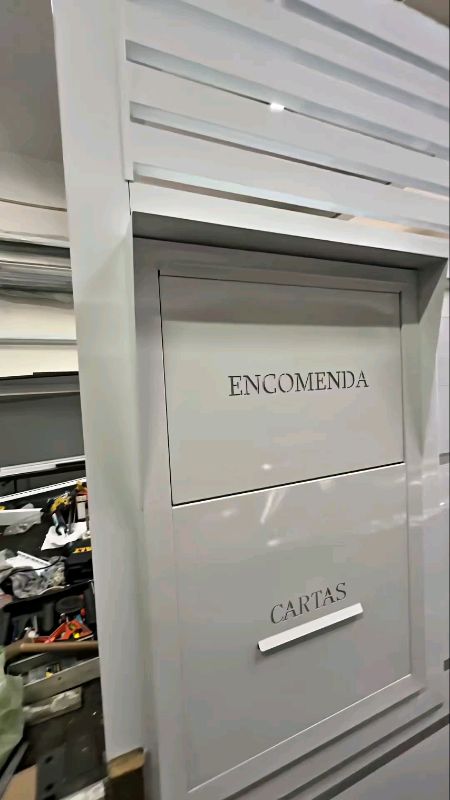 Caixa de encomenda e cartas com sistema anti-furto #caixa #correio #encomenda #carta #antifurto