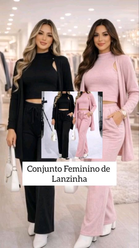 Conjunto Feminino Lanzinha | Conjunto Feminino Inverno #Conjunto #conjuntofeminino #conjuntolanzinha #conjuntoinverno #modainverno