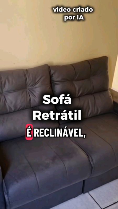 Sofá 3 lugares Clean Retrátil #sofá #sofáretrátil #publicidade