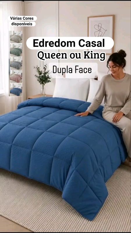 Edredom Cobertor de Poá Casal Queen King Habitat #edredomcasalqueen #edredomcasalking #edredomcobertor #edredompoa #cobedrom #ededromduplaface