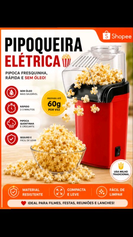 #pipoqueiraeletrica #pipoqueira