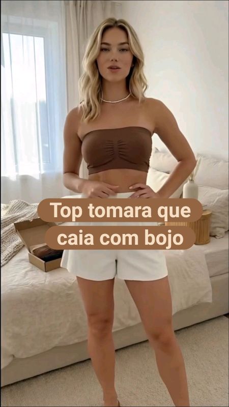 top faixa sem costura tomara que caia com bojo #TOPTOMARAQUECAIA #top #topcombojo #modaintima #sutia #modafitness #shopee #viral #ShopeeVideo