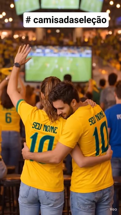 Camisa do Brasil pode adicionar nome. #camisadobrasil #camisaparacopa