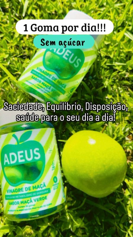 Gomas Vinagre de Maça ADEUS - 30 gomas - Sem Açúcar. #publi #Promo #parceriapaga