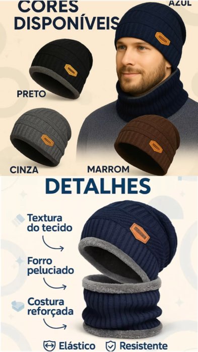 Kit touca cachecol #gorro #quentinho #parafrio #confortavel