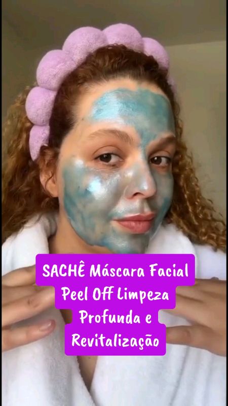 SACHÊ Máscara Facial Peel Off Limpeza Profunda e Revitalização #limpeza #peeloff #mascarapeeloff #mascaralimpeza #revitalizacao #mascarafacial #sache