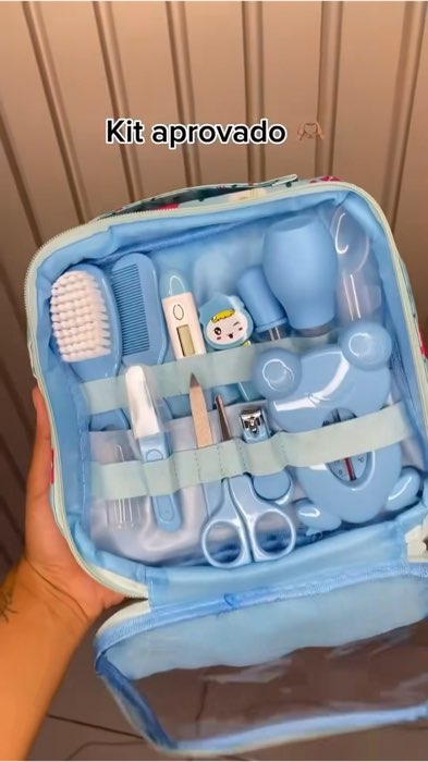 Kit Higiene Bebê Cuidados do Baby Até 13 Peças Pente Escova Cortador De Unha #kithigiene #kithigienebebe #cortadordeunha #termometro #escovabebe