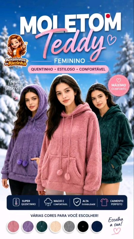 #moletomteddy #moletompeluciado #modainverno