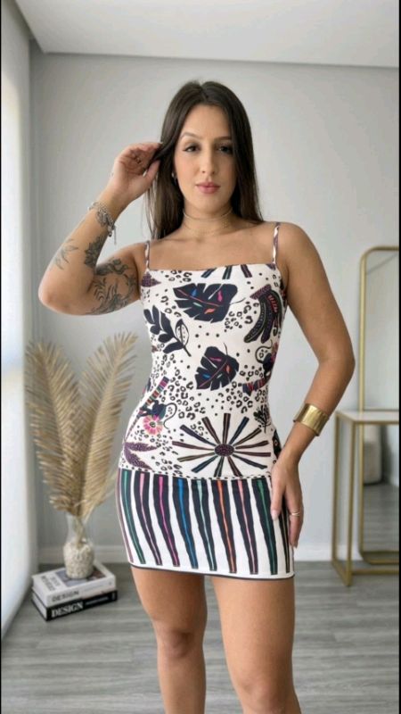 #vestido #curto #estampado