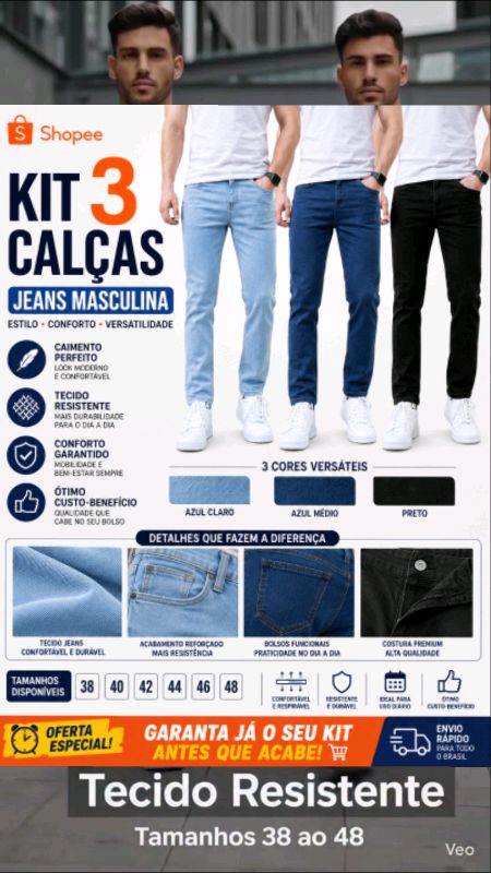 #calçajeansmasculina  #jeans #jeansmasculina