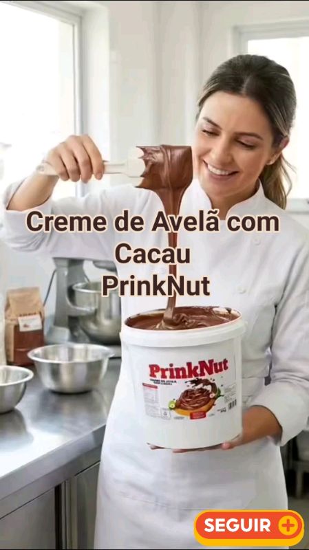 Creme de Avelã com Cacau Prink Nut. (1kg) (2kg) (3kg) (350g) Vários Tamanhos #prinknut #cremedeavela #cremedeavelacomcacau #confeiteira #doceira