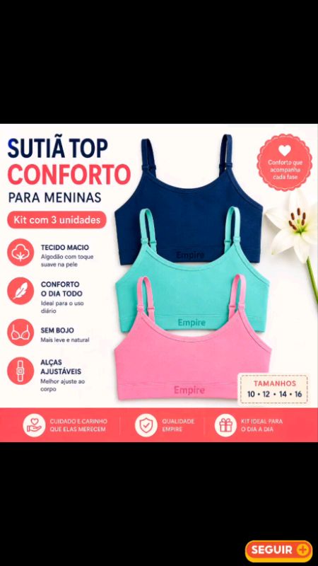Kit 3 Top Feminino Forrado de Microfibra Sutiã Sem Bojo Top Fitness Adulto Juvenil #topfitnes #topreforcado #topparaacademia #sutia #sutianreforcado