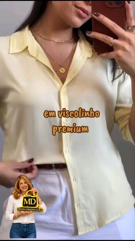 Camisa feminina social em viscolinho premium #camisafeminina #camisaviscolinho #camisasocial