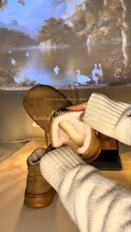 bota de neve feminina #botafeminina #botadeinverno #winterstyle #lookdeinverno #modainverno #estilofeminino #tendenciademoda #outfitinverno #fashionbr