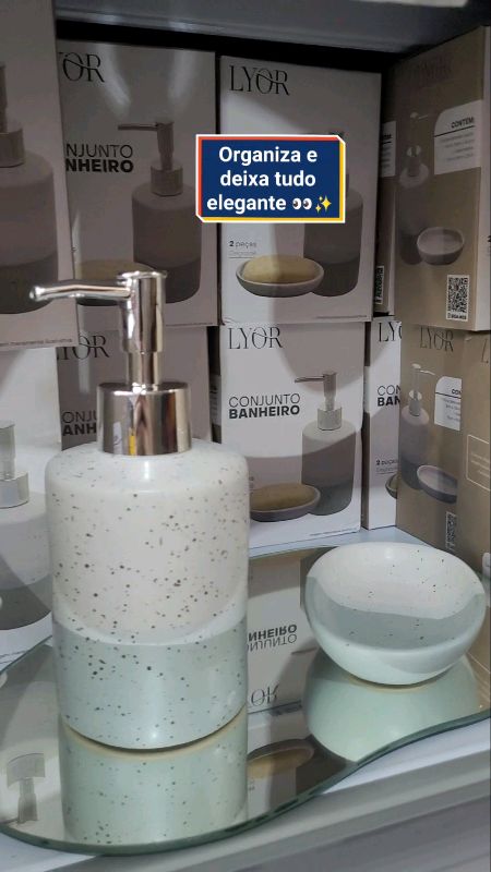 Adicione no carrinho?? Kit banheiro ?✨ Mais elegância e organização pro seu espaço ? #shopee #viral #Promo