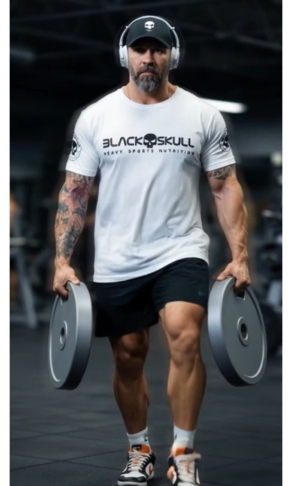 Camiseta Dry Fit Black Skull leve, respirável e perfeita para treinos intensos. Conforto e estilo no seu dia a dia! #academia #fitness