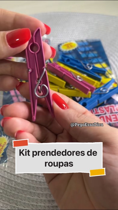 Kit prendedor de roupa. Compre aqui! ⬆️ #kit #prendedorderoupa #pregador #anúncio