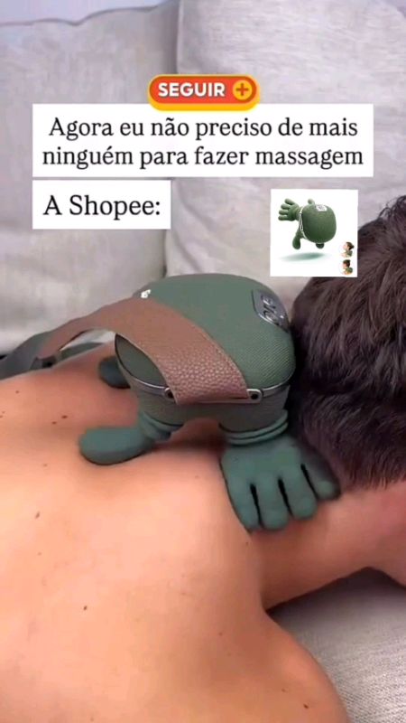 Massageador Portátil para Ombro e Pescoço #massageadorportatil #relaxamento #bemestar #massagem #garimpododia