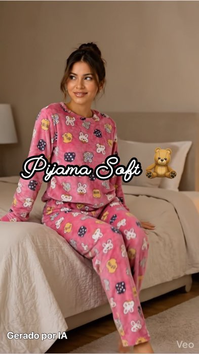 Pijama ultra soft inverno ❄️ super quentinho, macio e perfeito pros dias frios #nineindica #pijama