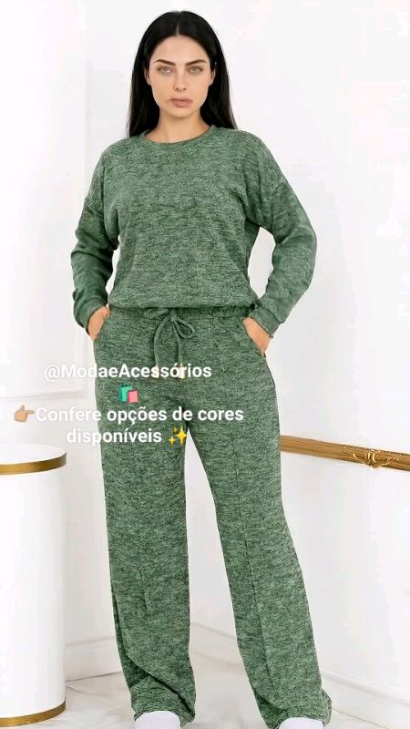 Conjunto ribana feminino, tecido grosso e zero transparência ✨#TecidoGrosso #ConjuntoFeminino #Ribana #ModaFeminina #LookDoDia #ZeroTransparência