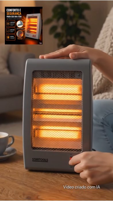 Aquecedor portátil 2 temperaturas, e eficiente para os dias frios. #aquecedorportatil #diasfrios #casaquentinha