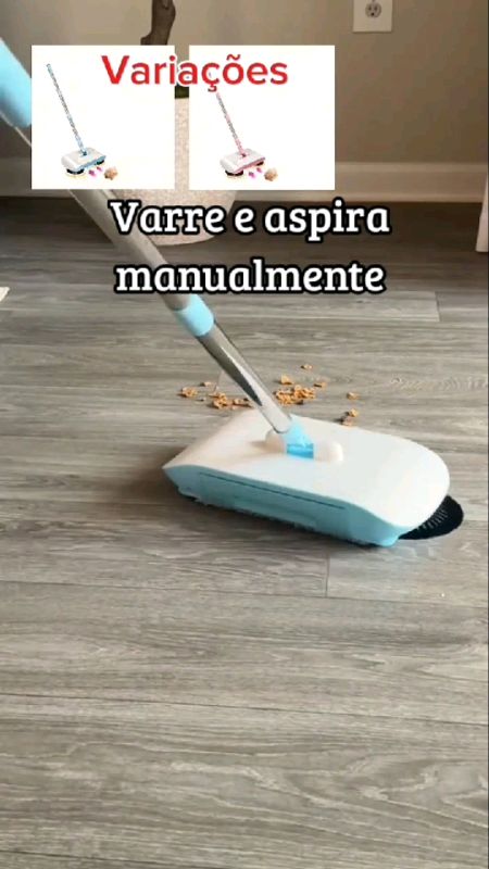 Vassoura mágica manual 2 em 1 - Varre e aspira manualmente #vassoura #magica #limpeza #manual #mop