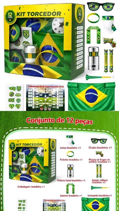 Kit Torcedor Brasil. #publicidade #kit #copa #copadomundo #kitcopa #novidade #copa2026