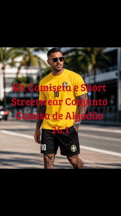 Kit masculino pra seleção #KitMasculino #conjuntomasculino #conjuntodobrasil #copadomundo #ShopeeVideo #saopaulo #copadobrasil #shopee #camisadobrasil