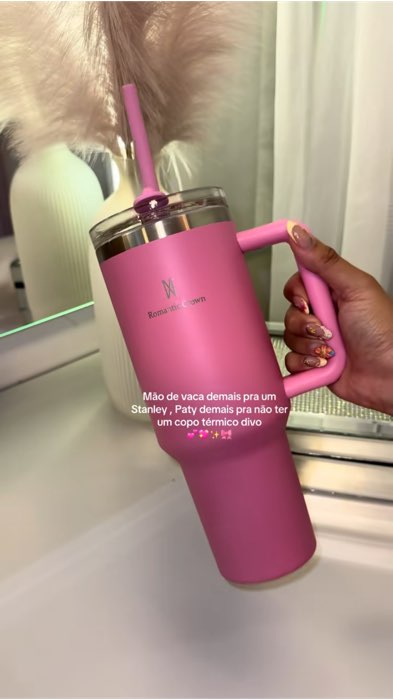 #romantic #copo #copotermico #copostanley #stanley #coporosa #rosa #garrafinha #garrafa #AGUA #garrafadeagua