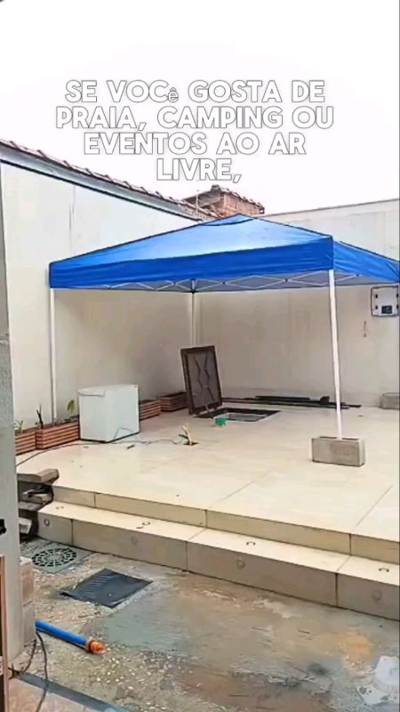 Tenda gazebo 3x3 dobrável ☀️ Prática, resistente e ideal para praia e camping.#tendagazebo#tenda3x3#tendadobravel#tendaarticulada#tendadecampingepraia