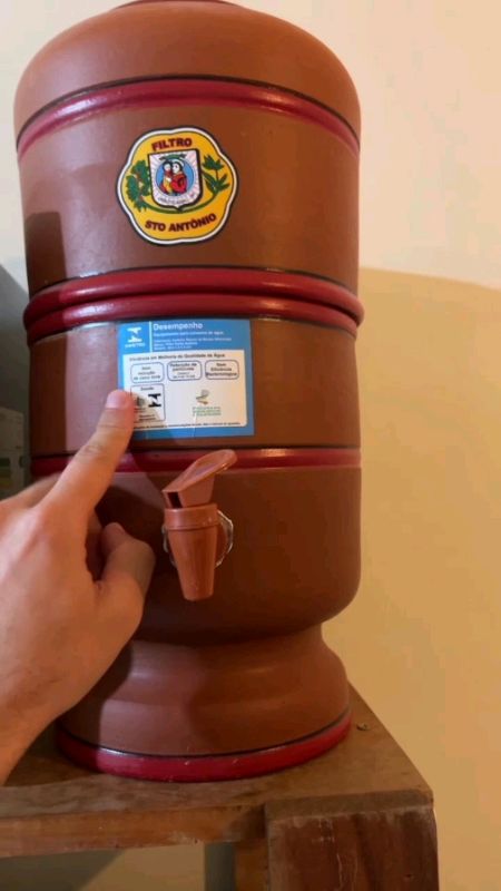 FILTRO DE BARRO SANTO ANTÔNIO® COMPLETO (TORNEIRA BOIA VELA TAMPA) DIRETO DA FÁBRICA, MELHOR ÁGUA POTÁVEL DO MUNDO TRIPLA AÇÃO DE FILTRAGEM, 6 LITROS!