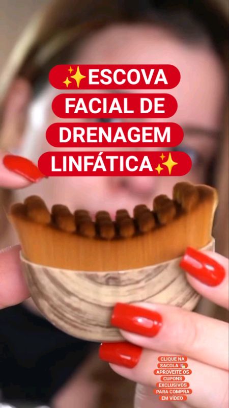 ESCOVA FACIAL DE DRENAGEM LINFÁTICA 🛍✨️ #escovafacial #massagemfacial #drenagemlinfatica #FaceSculpt #publi #publicidade