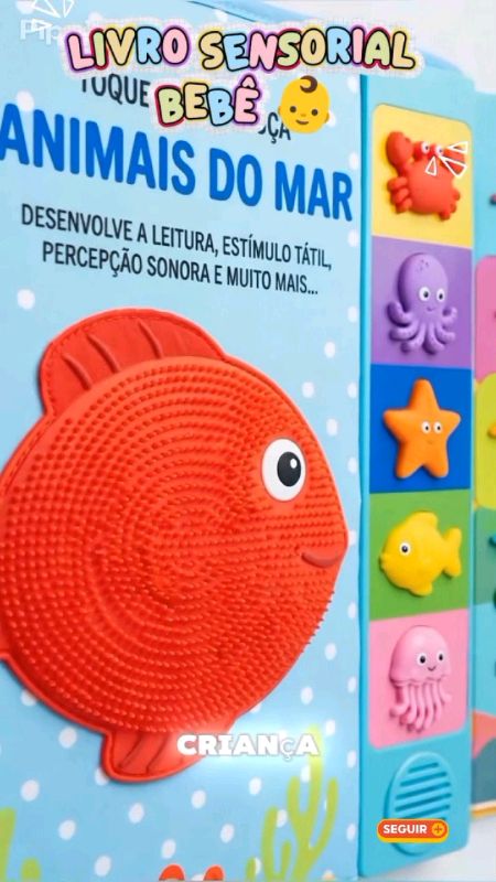 #DesenvolvimentoSensorial #bebe #paiefilhos #achadosbebe #livro #livrotoque #infantil #achadinhos #livrosensorial #aprendabrincando #fy #viralizou