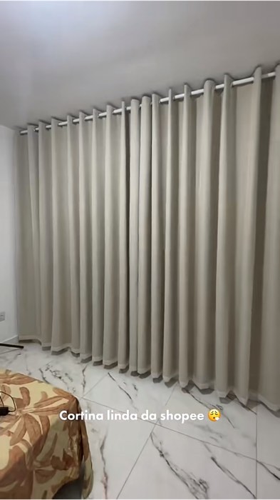 Cortina 1,80 X 2,80 Janela ou Porta Sala Quarto  Ilhós argola  tecido Madras elegante luxo #cortina