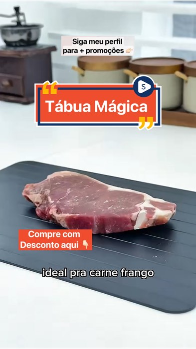Clica no link pra comprar 👆🏻#tabuamagica#tabuadedescongelamento