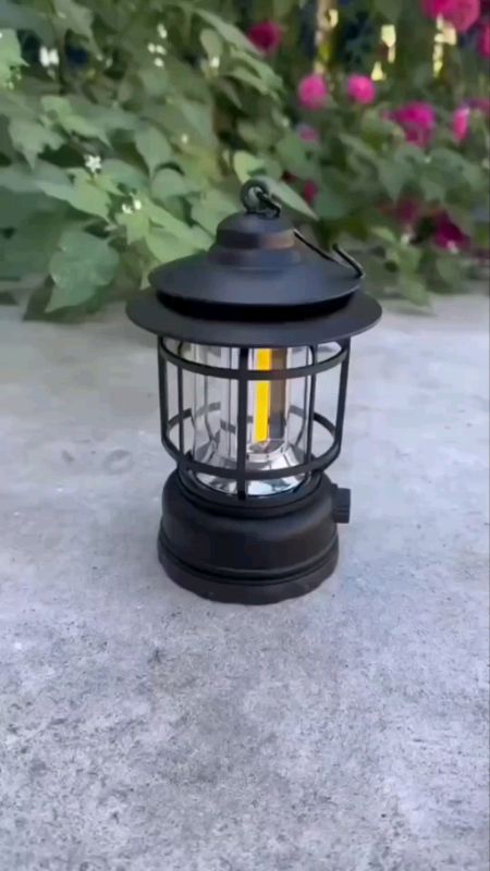 Candieiro Retrô de Led  Lampião Lamparina Luminária  Portátil Recarregável #candieiroretrô#lampião#lamparina#Luminaria
