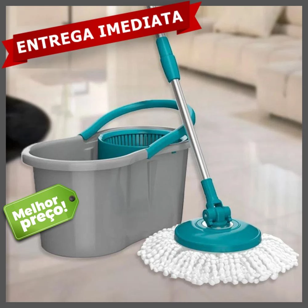 Esfregão Mop Fit Giratório 13 Litros