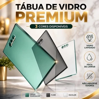 Tábua de corte de carne/churrasco vidro INQUEBRAVEL super higiênicas 40x25CM