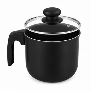 FERVEDOR LEITEIRA ANTIADERENTE CAFÉ CHÁ LEITE DIVERSOS TAMANHOS COM TAMPA DE VIDRO E SEM T