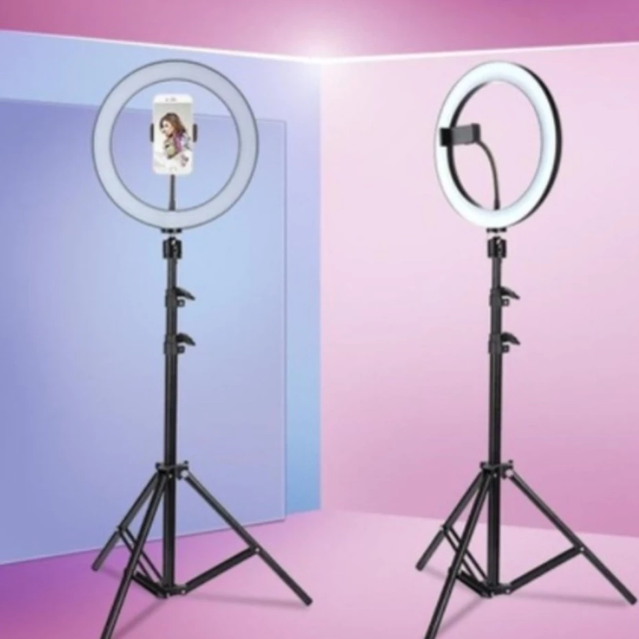 Ring Light Iluminador 10 Polegadas Com Tripé De 2.10 Metro