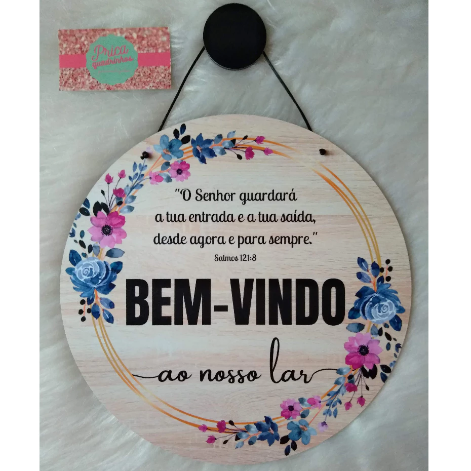 ENFEITE PRA PORTA DE CASA OU APARTAMENTO BEM VINDO!