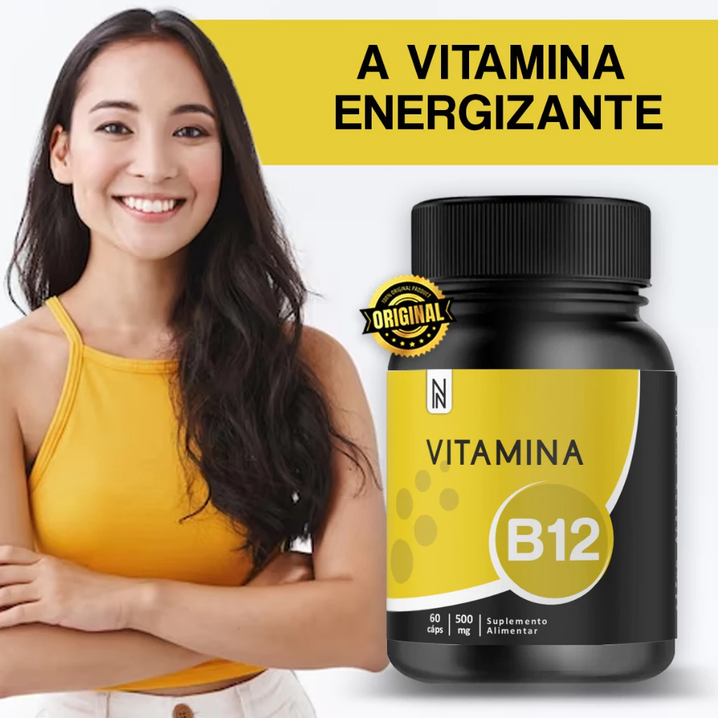 Vitamina B12 60 Cápsulas - NATURALLY