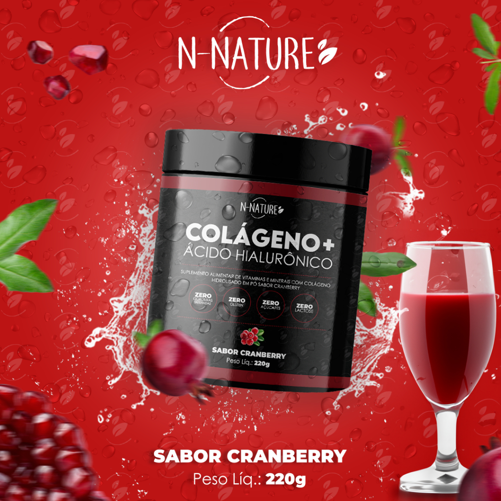 Colágeno + Ácido Hialurônico em Pó 216g