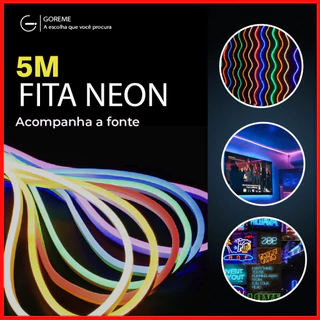 Fita de LED Mangueira Neon 5 m IP65 Flexível