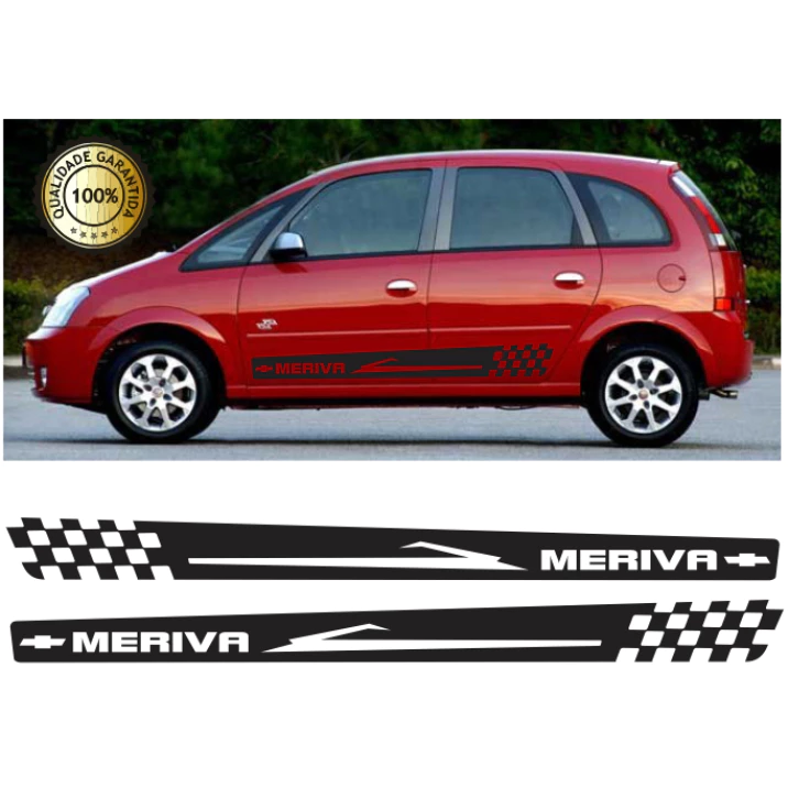 Faixa Lateral Meriva Chevrolet Gm Adesivo Kit
