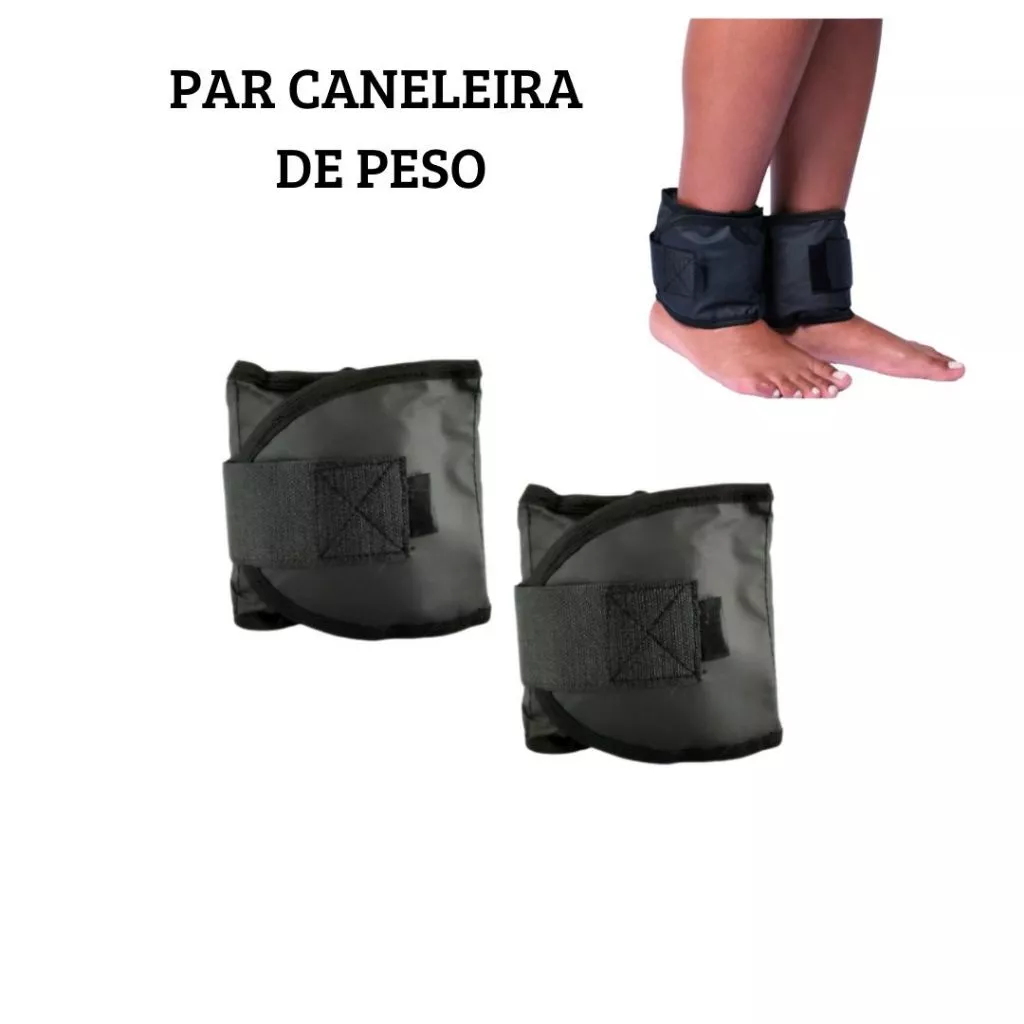 Par De Caneleira De Peso 1 Kg Ao 5 Kg - Profissional Reforçada Treino E Casa
