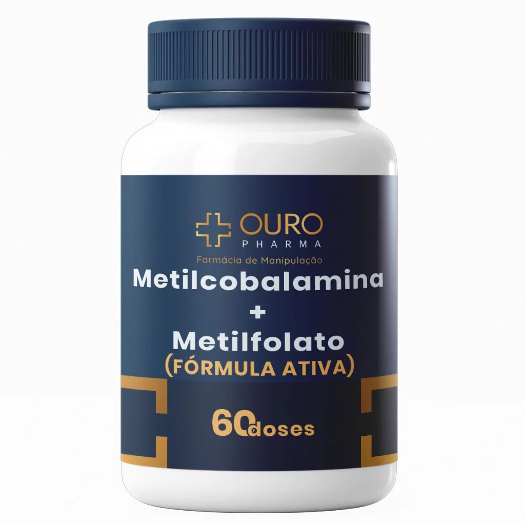 Metilcobalamina B12 1000mcg 414% + Metilfolato 1000mcg 250%. 60 Cápsulas