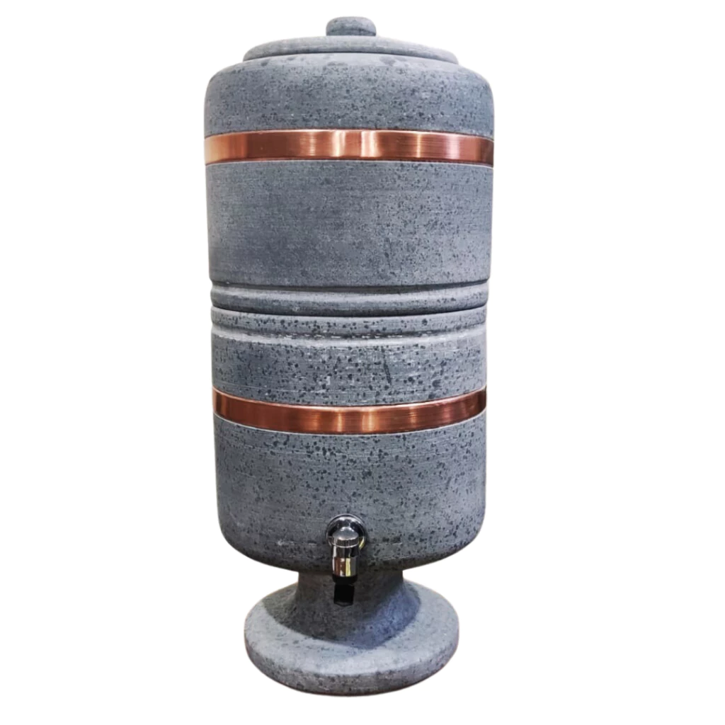 💧 Filtro De Água De Pedra Sabão Torneira E Vela Completo 10 L