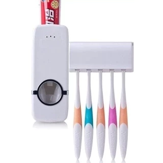 Dispenser Pasta De Dente Com Suporte De Escovas Aplicador Pasta de Dente Dispenser Porta Esterilizador UV Automático