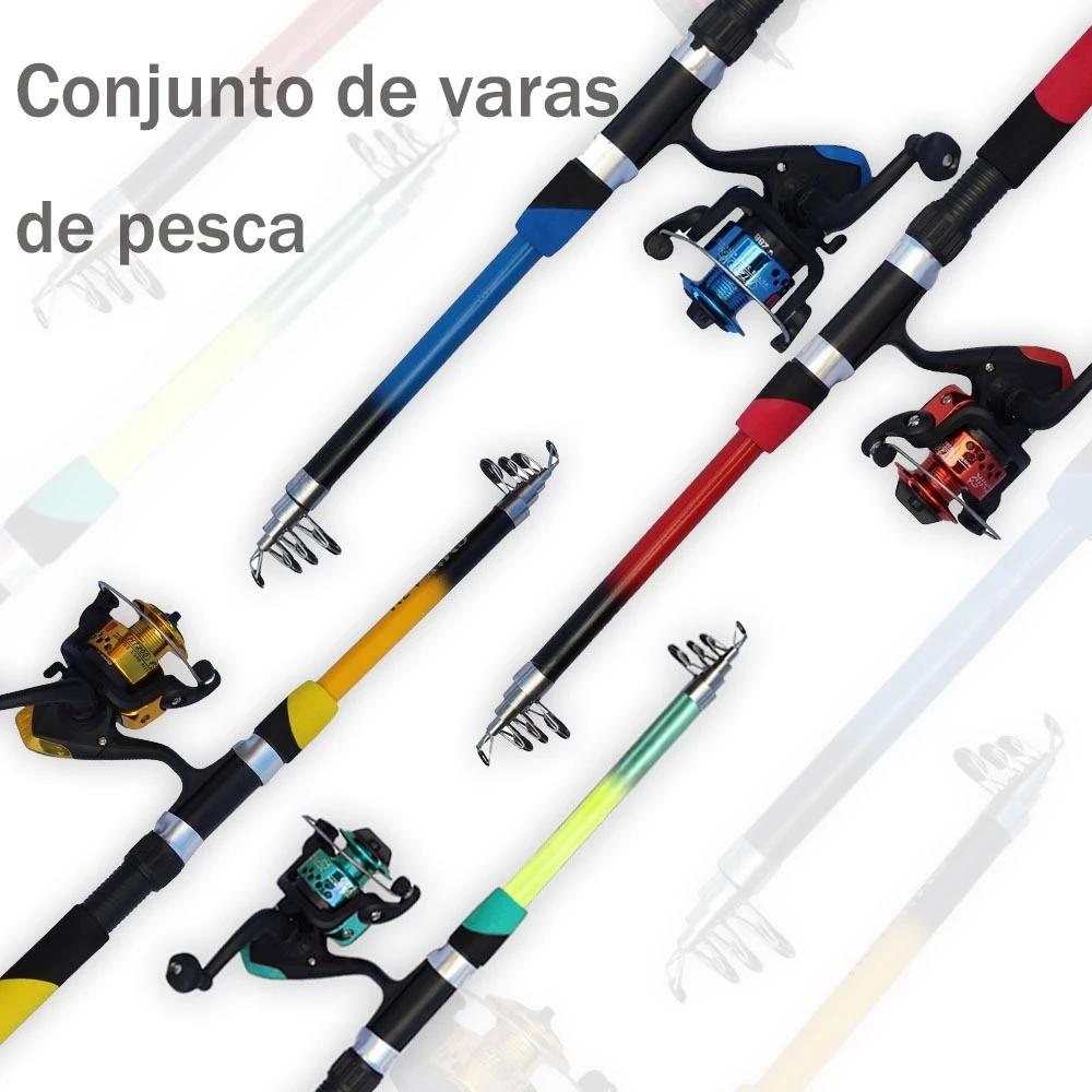 Kit de Pesca com Vara de 1,80 m e Molinete